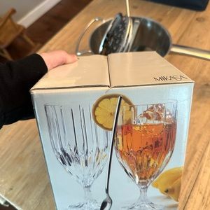 Mikasa Park Lane Iced Tea Glasses, new in box.